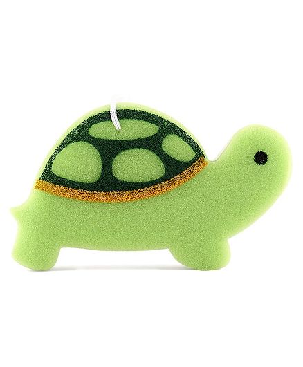 Tortoise Shape Bath Sponge - Green