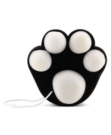 Paw Shape Bath Sponge - Black