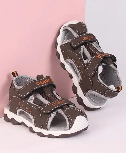 Cute Walk by Babyhug Sandals - Brown