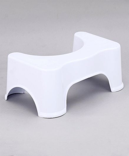 Baby Bath Stool - White