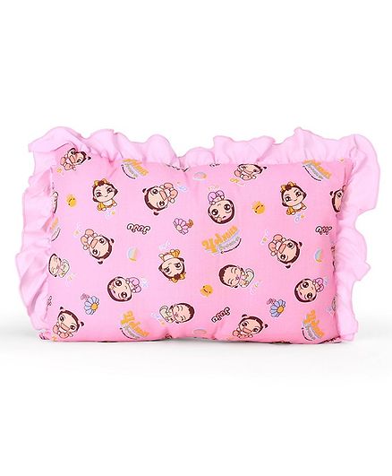 Montaly Rectangle Shaped Pillow Doll Print - Pink