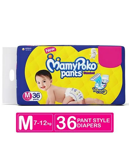 MamyPoko Standard Pant Style Diapers Medium - 36 Pieces