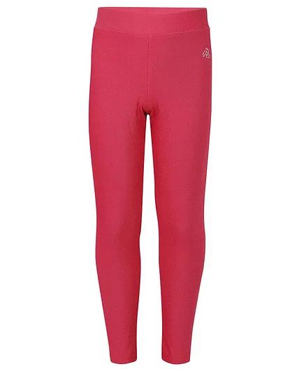 Jockey Solid Full Length Jeggings - Red
