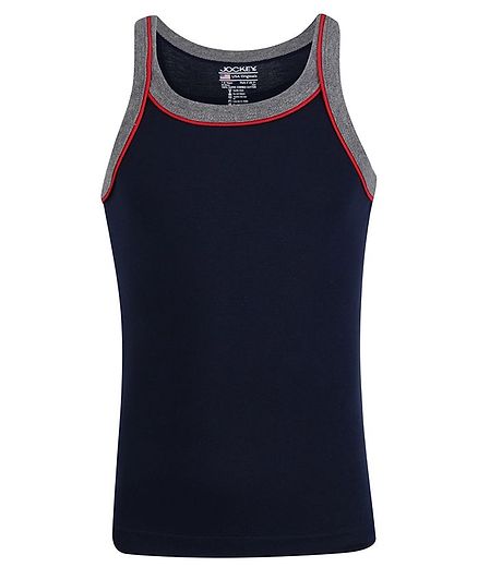 Jockey Sleeveless Solid Colour Vest - Navy Blue