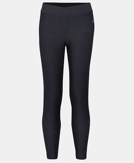 Jockey Solid Full Length Jeggings - Navy Blue