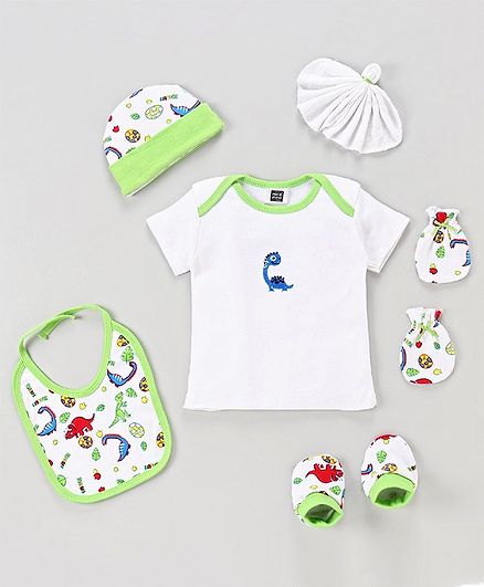 Mee Mee Clothing Gift Set Animal Design Set of 6 - Green