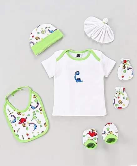 Mee Mee Clothing Gift Set Animal Design Set of 6 - Green