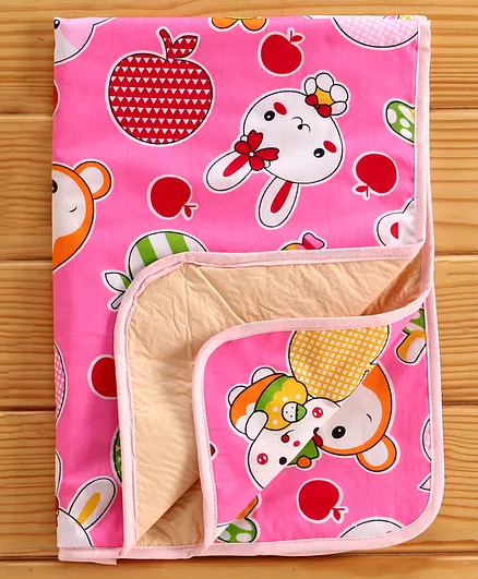 Printed Diaper Changing Mat - Pink