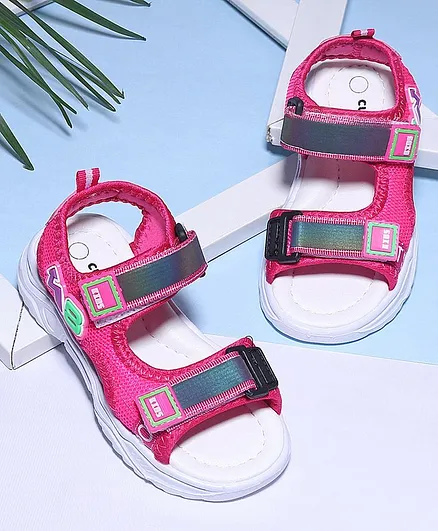 Cute Walk by Babyhug Open Toe Sandal - Dark Pink
