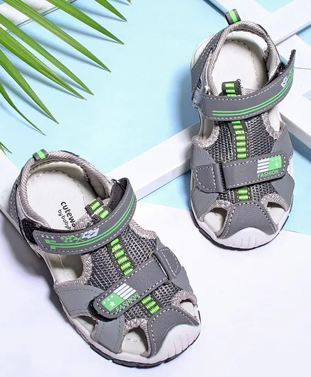 Cute Walk by Babyhug Open Toe Sandal - Grey