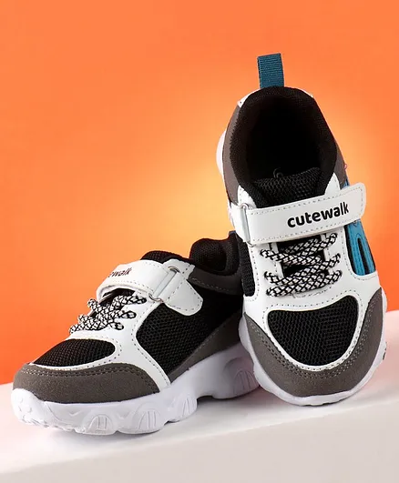 Cute Walk by Babyhug Sports Shoes - Black