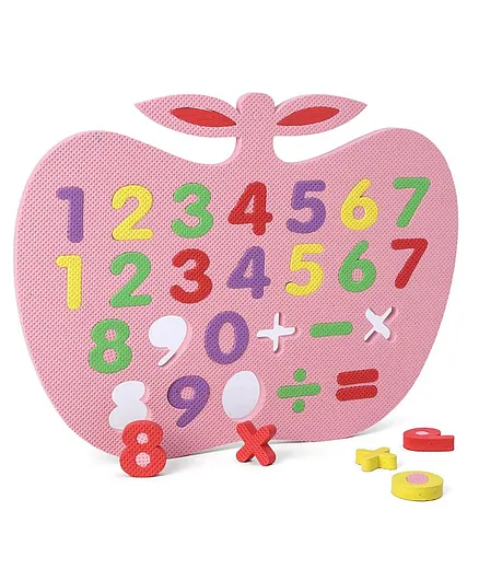 Aarohi Toys Eva Learning Board Pink - 26 Pieces