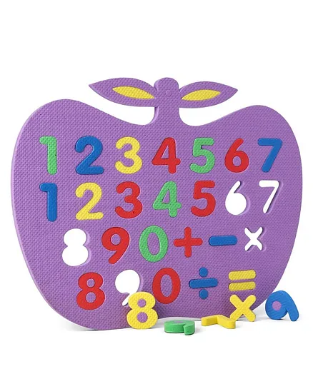 Toes2Nose Number Board Puzzle Set Purple - 27 Pieces