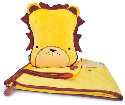 Trunki SnooziHedz Travel Pillow And Blanket Leroy the Lion - Yellow