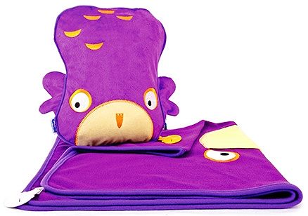 Trunki SnooziHedz Travel Pillow and Blanket Ollie the Owl - Purple