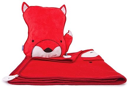Trunki SnooziHedz Travel Pillow and Blanket Felix the Fox - Red