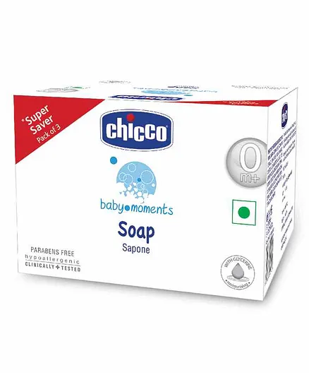 Chicco Baby Moments Soap 100 gm Each - Pack Of 3