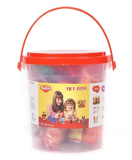Mitashi Skykidz Sky Doh 24 Colours - 480 gm