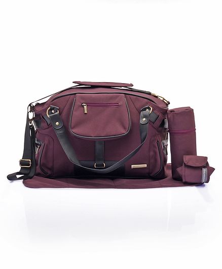 My Milestone Diaper Bag - Studio Wine