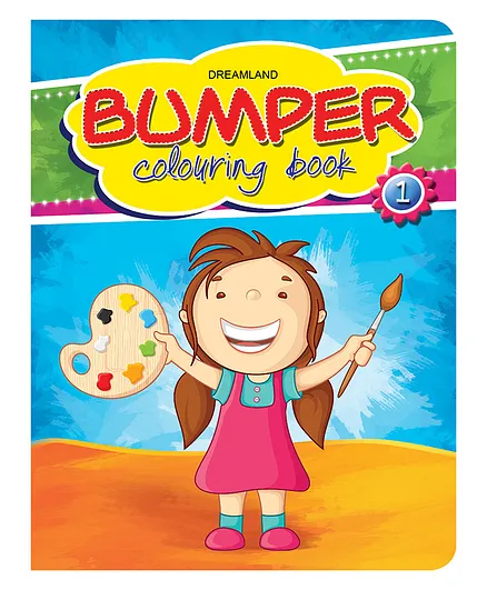 Dreamland Bumper Colouring Book 1 for Kids 2 -6 Years with 96 Big Pictures, Drawing and Painting Book