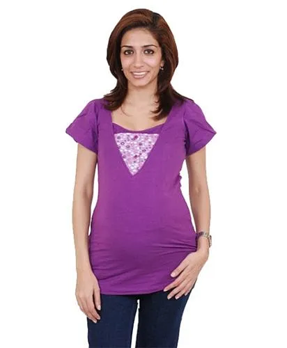 Morph Maternity Top Half Sleeves - Concealed Vertical Nursing