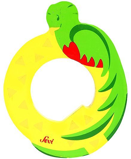 Sevi Wooden Letter Quezal Alphabet Q - Yellow