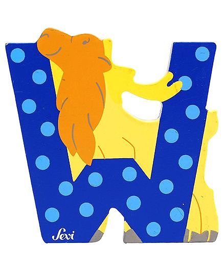 Sevi Wooden Letter W Wapiti