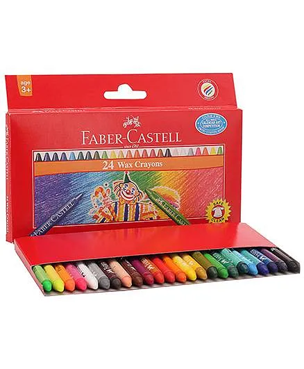 Faber Castell Wax Crayons - 24 Shades