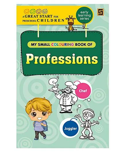 My First Small Coloring Book of Professions - English