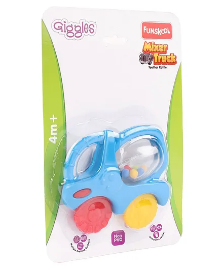 Giggles Mixer Truck Teether Rattle (Color May Vary)