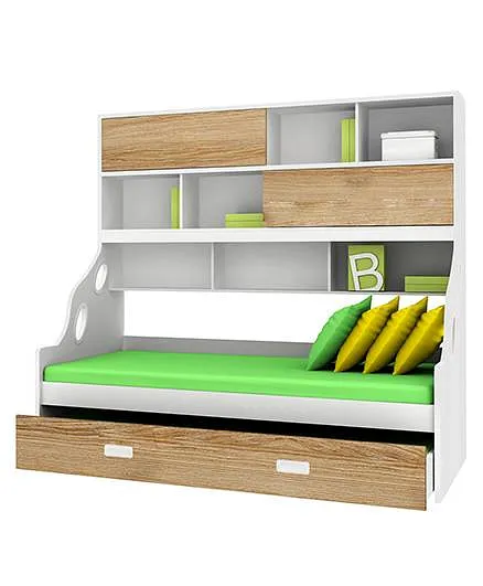 Alex Daisy Wooden Bunk Bed Hybrid - Oak