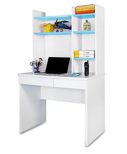Alex Daisy Wooden Study Table - Blue