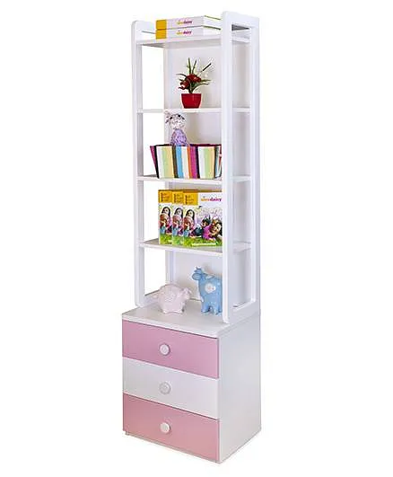 Alex Daisy Wooden Bookcase Victoria - Pink