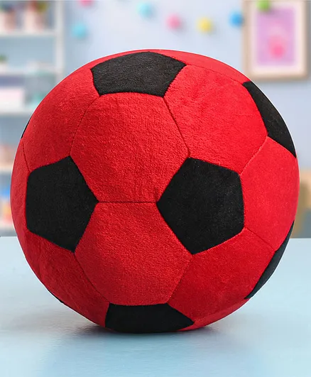 Babyhug Soft Ball Medium Black And Red - Height 16 cm