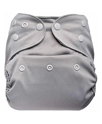 Bumberry Cloth Diaper Cover With One Bamboo Insert - Grey