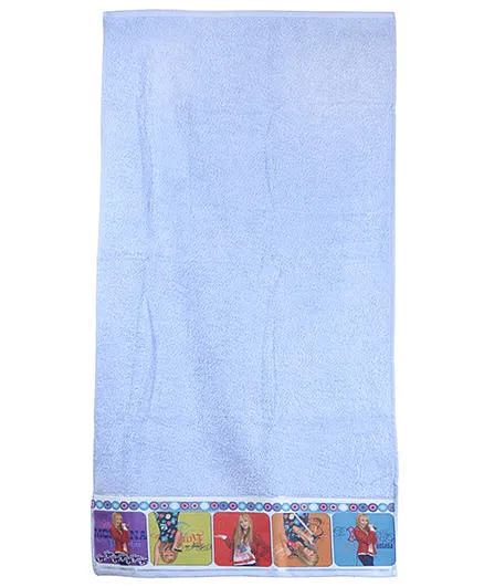 Disney Hanna Montana Print Bath Towel - Blue