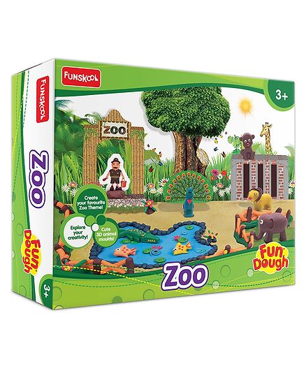 Fun Dough Funskool Zoo Themed Fun Doh Set