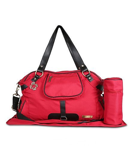 My Milestones Diaper Bag - Studio Poppy Red