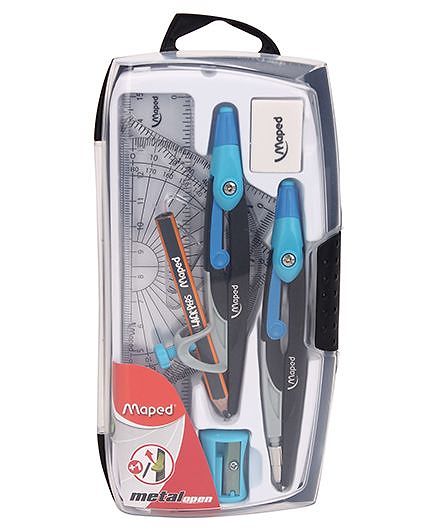 Maped Metal Open Compass - Set Of 9 Pieces