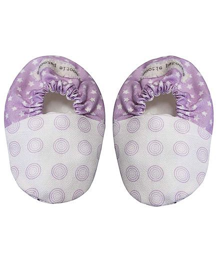 Bootie Patootie Orchid Flat Booties - Purple