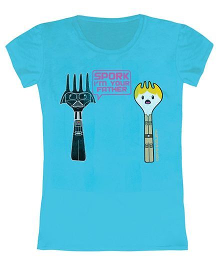 Spork Toddler Tee - Aqua