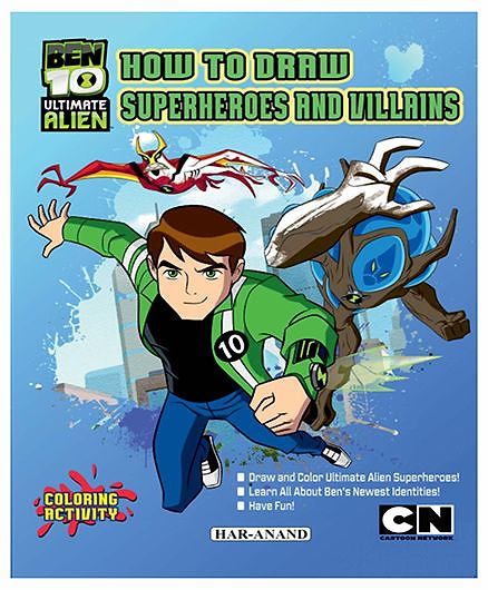 Ben 10 How to Draw Superheroes And Villians - English