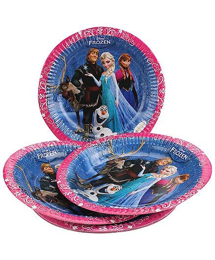 Disney Frozen Paper Plate Multi Color - Diameter 8.6 Inches
