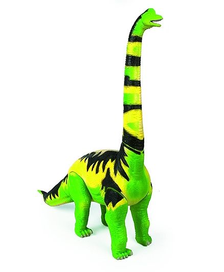 Geoworld Jurassic Action Brachiosaurus Dinosaur Figure - Green And Yellow