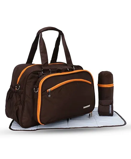 My Milestones Diaper Bag Duo Detach - Coffee Brown