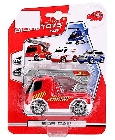 Dickie Freewheel Fire Brigade Van DT38 - Red