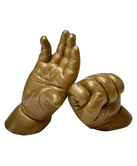 My Impression Studio DIY Superior Color Changing Material Junior 3D Hands & Feet Casting Kit - Metallic Bronze & Metallic Silver Paint Color