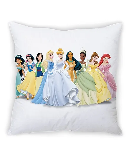 Stybuzz Princess Cushion Cover White And Multicolor - FCC00040