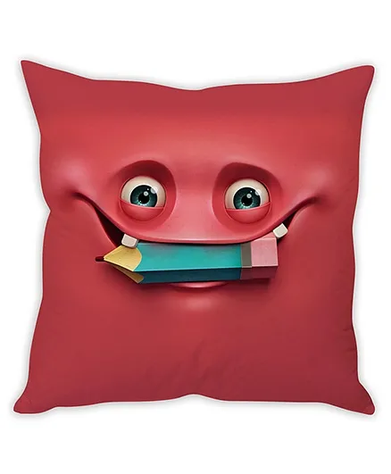 Stybuzz Cartoon Cushion Cover Dark Red - FCC00041