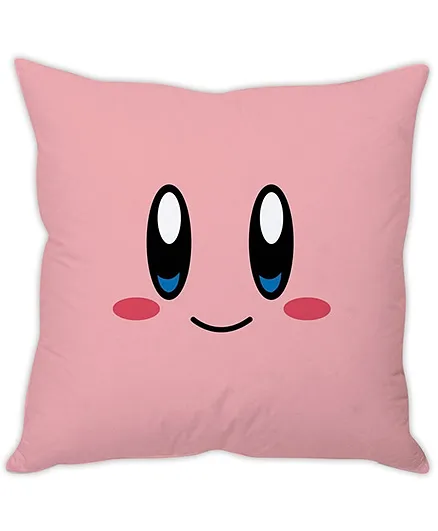 Stybuzz Smiley Cushion Cover Pink - FCCS00029